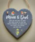 Mum & Dad Slate Heart